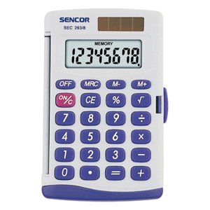 Sencor SEC 263/8 Kapesní kalkulačka