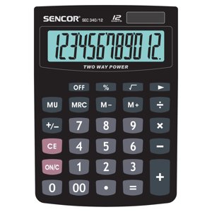 Sencor SEC 340/12 Stolní kalkulačka
