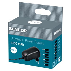 Sencor SPS 10 Univerzální napájecí zdroj 1000 mA