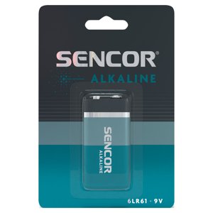 Sencor SBA 6LR61 1BP 9V Alkalická baterie 9V