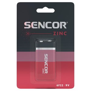 Sencor SBA 6F22 1BP 9V  Zinkouhlíková baterie 9V