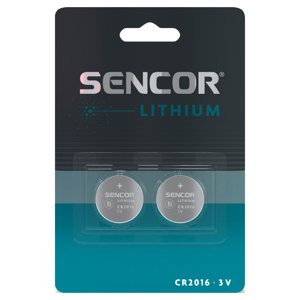 Sencor SBA CR2016 2BP  Lithiová baterie CR2016