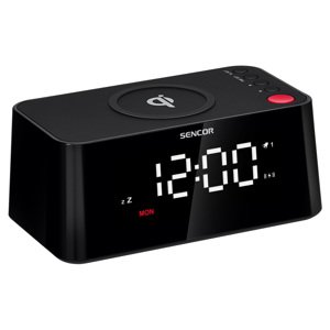 Sencor SDC 7600 Qi Digitální budík s rychlou bezdrátovou nabíječkou