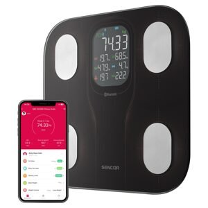 Sencor SBS 9002BK Chytrá osobní fitness váha s velkým displejem