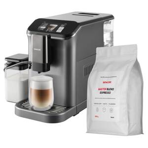 Sencor SES 8500BK + 1 kg kávy Master Blend Automatické Espresso + Káva ZDARMA