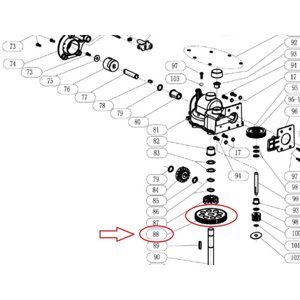 Převodové kolo do kuchyňského robota DO9070KR-88