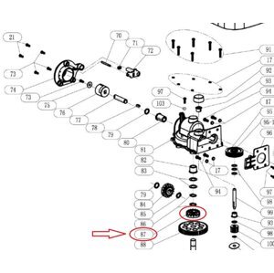 Převodové kolo do kuchyňského robota DO9070KR-87