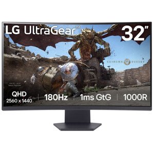 32" LG 32GS60QC-B - Monitor