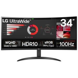34" LG 34WR50QK-B - Monitor